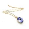 18K Original Gold plated Purple Swarovski crystal Necklace